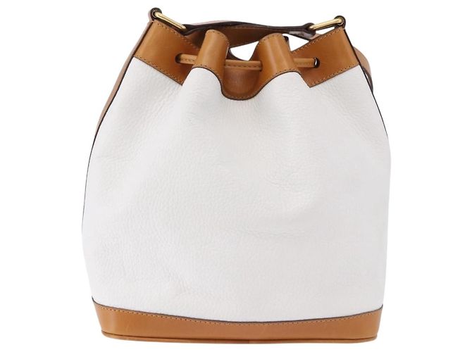 Céline CELINE Shoulder Bag Leather White Gold - vista 3