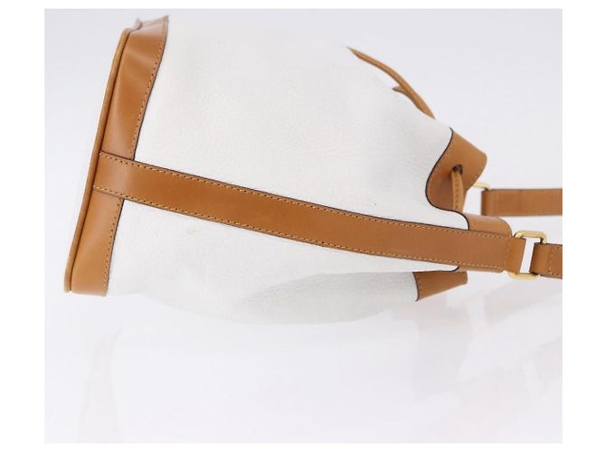 Céline CELINE Shoulder Bag Leather White Gold - vista 4