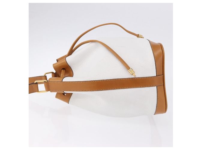Céline CELINE Shoulder Bag Leather White Gold - vista 5