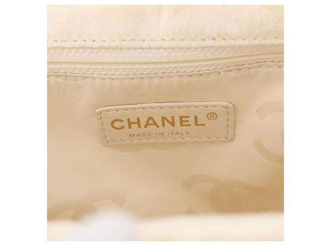 CHANEL Hand Bag Canvas Beige Gold CC - vista 14