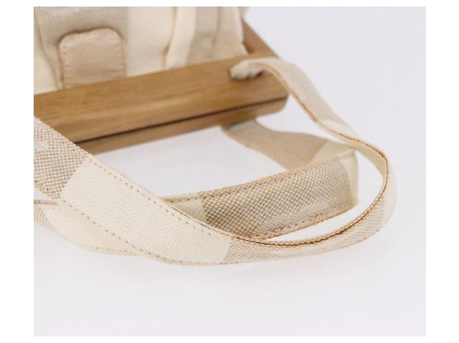 CHANEL Hand Bag Canvas Beige Gold CC - vista 7