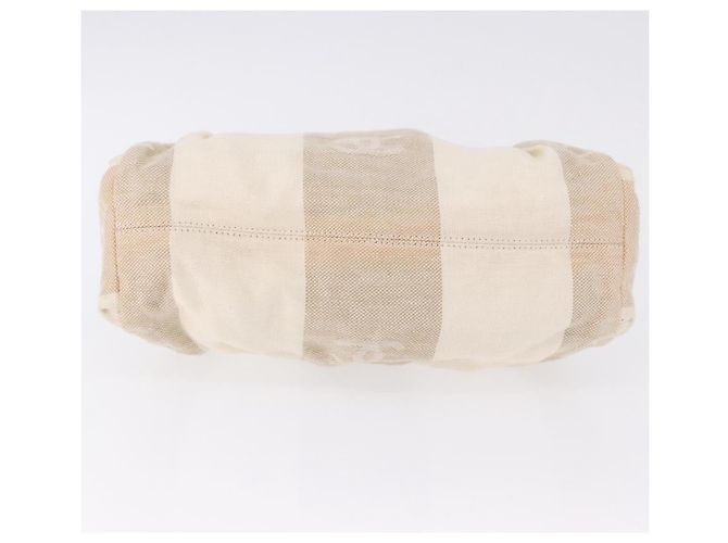 CHANEL Hand Bag Canvas Beige Gold CC - vista 9