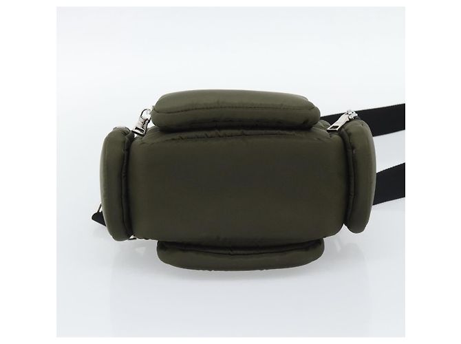 PRADA Hand Bag Nylon 2way Khaki Silver - vista 11