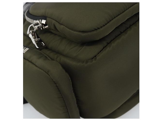 PRADA Hand Bag Nylon 2way Khaki Silver - vista 13