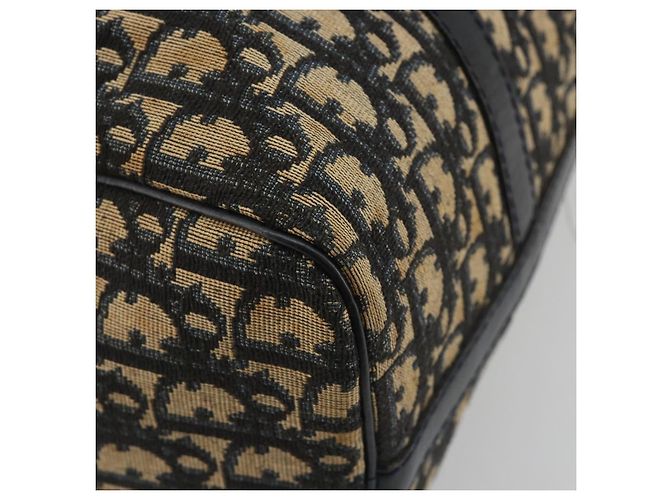 Christian Dior Trotter Canvas Boston Bag Navy Silver - vista 13
