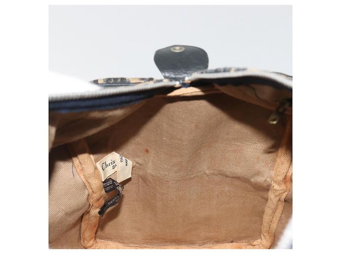 Christian Dior Trotter Canvas Boston Bag Navy Silver - vista 17