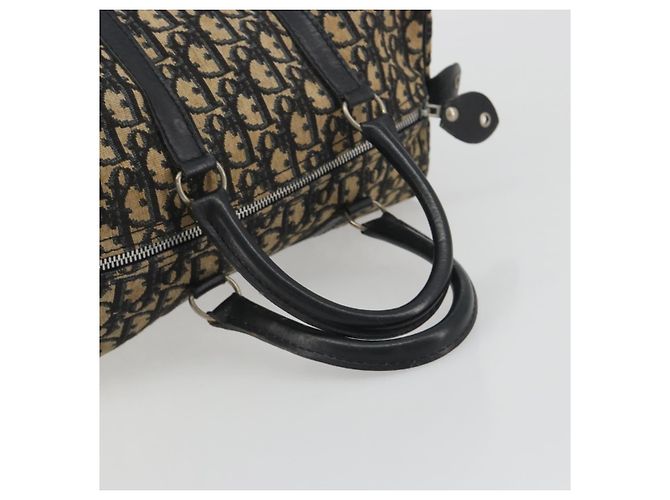 Christian Dior Trotter Canvas Boston Bag Navy Silver - vista 7