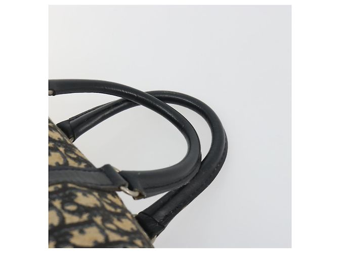 Christian Dior Trotter Canvas Boston Bag Navy Silver - vista 8