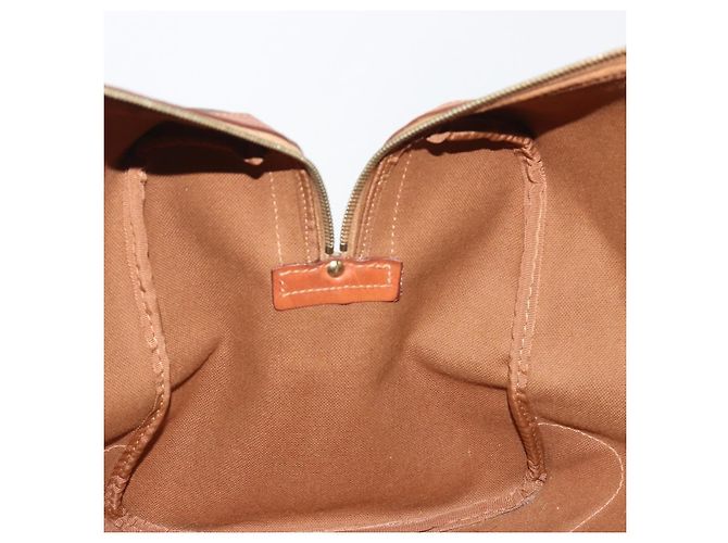 Céline CELINE Macadam Canvas Boston Bag PVC Leather Brown Gold - vista 21