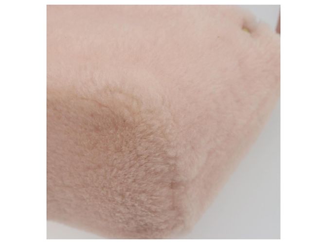 Miu Miu Hand Bag Fur 2way Pink Gold Tone - vista 14