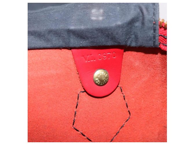 LOUIS VUITTON Epi Speedy 40 Hand Bag Red M42987 LV - vista 21