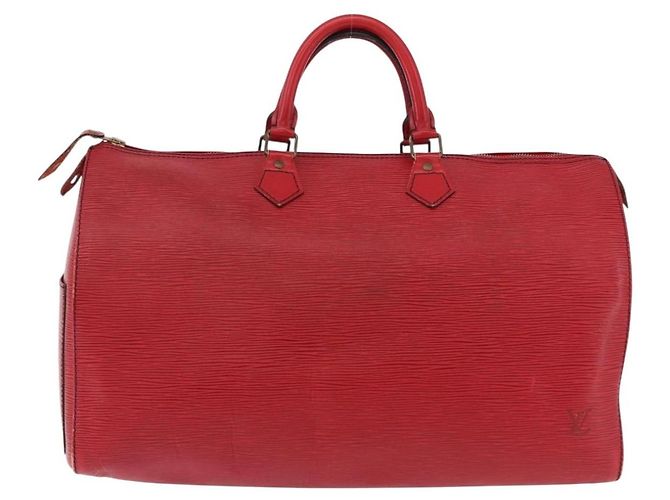 LOUIS VUITTON Epi Speedy 40 Hand Bag Red M42987 LV - vista 3
