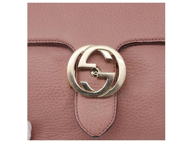 GUCCI Bolso de mano Interlocking de piel 2way Outlet Pink Gold 510302 - vista 16