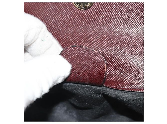 GUCCI Micro GG Canvas Chain Shoulder Bag Red Gold - vista 20