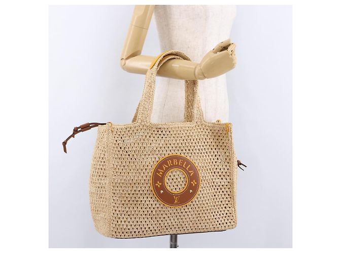 LOUIS VUITTON By The Pool On The Go MM Raffia Beige M24723 LV - vista 26