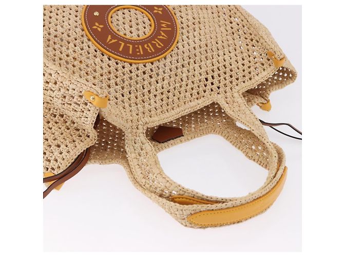 LOUIS VUITTON By The Pool On The Go MM Raffia Beige M24723 LV - vista 6