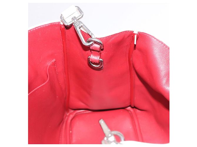 Christian Dior Hand Bag Leather 2way White Silver - vista 21