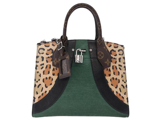 LOUIS VUITTON Monogram Leopard City Steamer MM Bag M52126 LV - vista 13