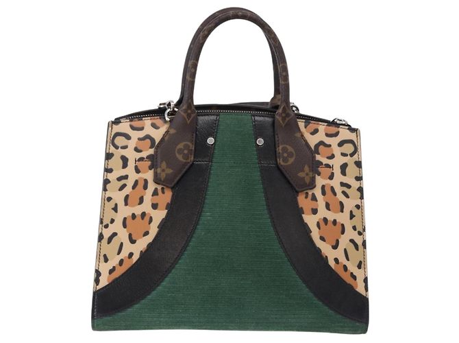 LOUIS VUITTON Monogram Leopard City Steamer MM Bag M52126 LV - vista 2