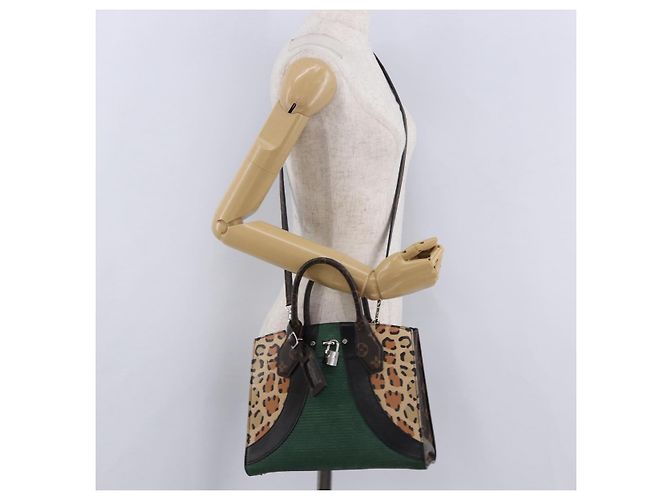 LOUIS VUITTON Monogram Leopard City Steamer MM Bag M52126 LV - vista 26