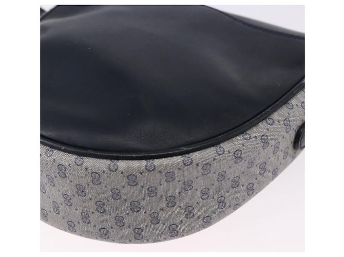 GUCCI Micro GG Supreme Shoulder Bag PVC Navy Gold 007 261 0081 - vista 13