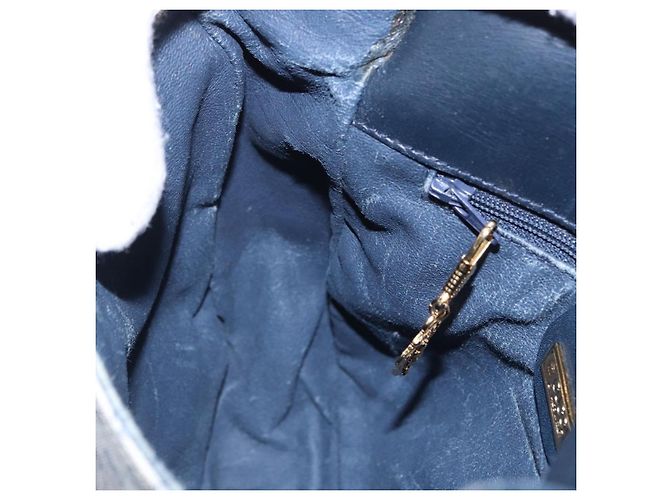 GUCCI Micro GG Supreme Shoulder Bag PVC Navy Gold 007 261 0081 - vista 19