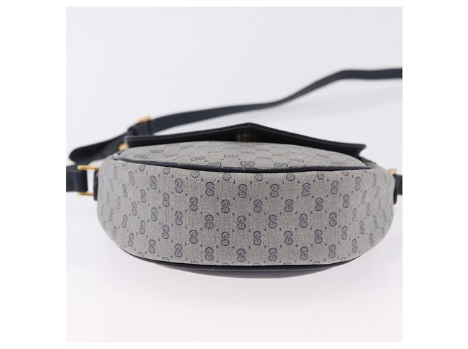 GUCCI Micro GG Supreme Shoulder Bag PVC Navy Gold 007 261 0081 - vista 9