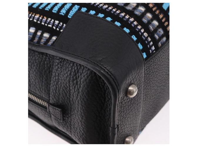 LOEWE Amazona 35 Bag tweed JUNYA WATANABE Collaboration Black - vista 12