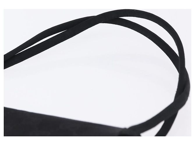 GUCCI GG Hand Bag Nylon Black Gold - vista 8