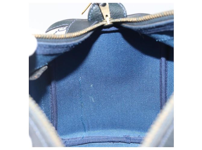 GUCCI GG Supreme Sherry Line Boston Bag PVC Navy Gold - vista 17