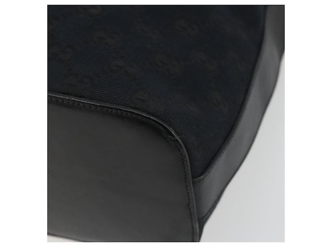 GUCCI GG Canvas Shoulder Bag Black Silver 001 3814 3754 - vista 12