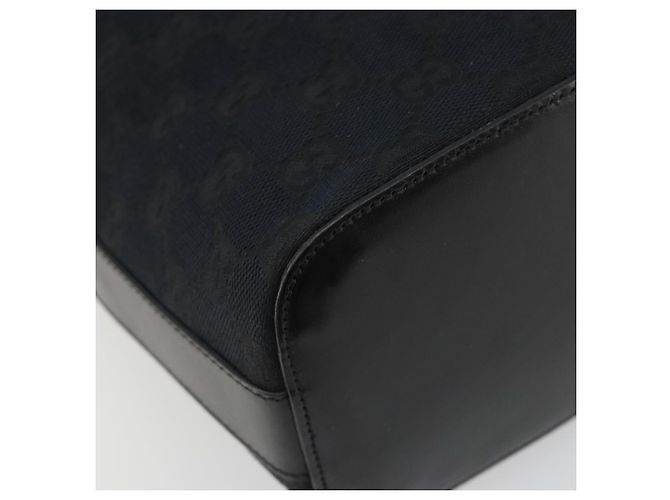 GUCCI GG Canvas Shoulder Bag Black Silver 001 3814 3754 - vista 13