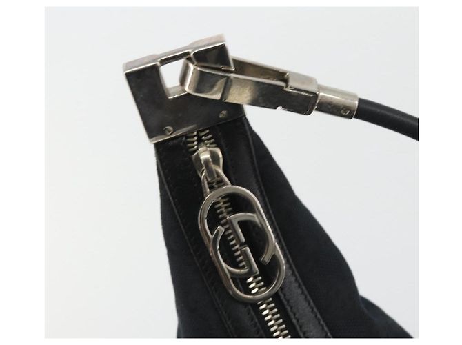 GUCCI GG Canvas Shoulder Bag Black Silver 001 3814 3754 - vista 17