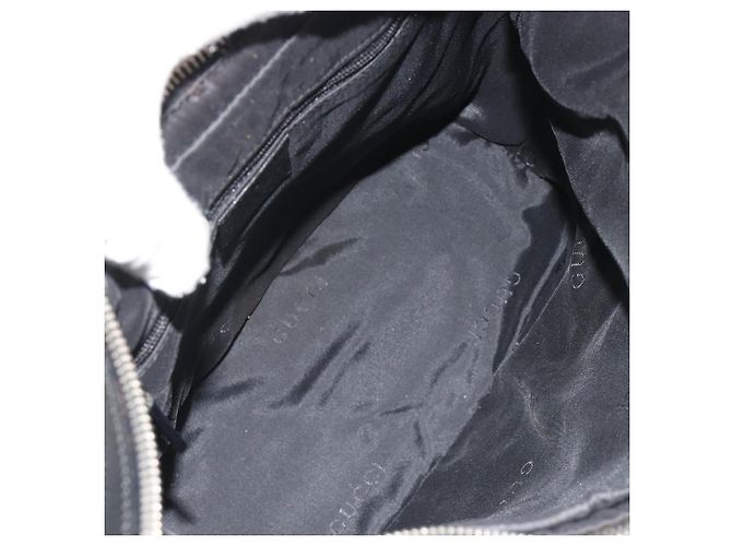 GUCCI GG Canvas Shoulder Bag Black Silver 001 3814 3754 - vista 19