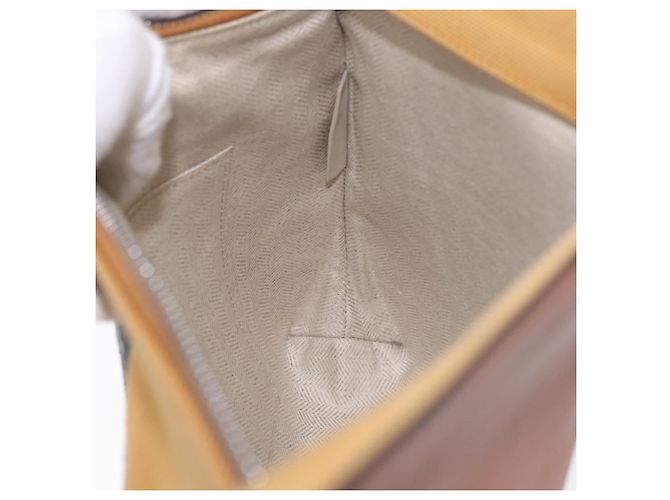 LOEWE Clutch Bag Canvas Brown Silver - vista 16