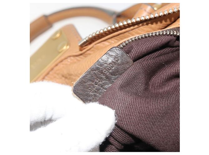 Chloé Chloe Paddington Hand Bag Leather Brown Gold Silver - vista 11