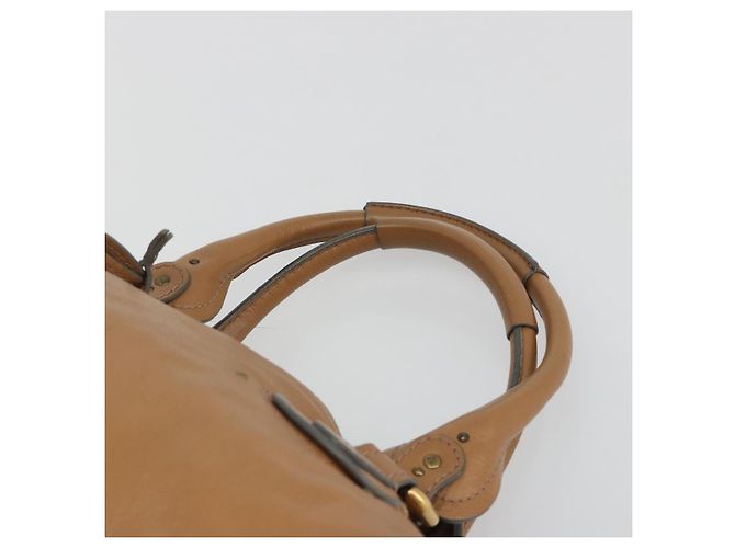 Chloé Chloe Paddington Hand Bag Leather Brown Gold Silver - vista 14