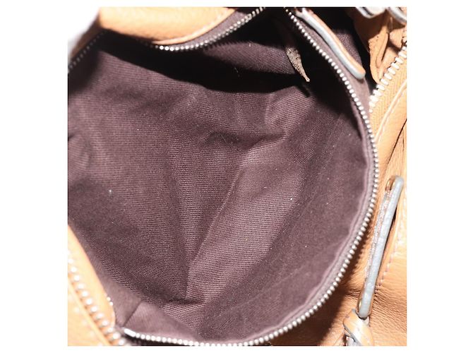 Chloé Chloe Paddington Hand Bag Leather Brown Gold Silver - vista 25