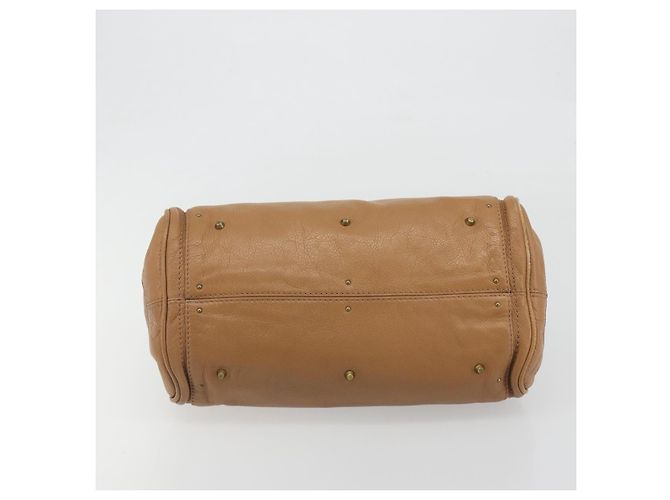 Chloé Chloe Paddington Hand Bag Leather Brown Gold Silver - vista 5