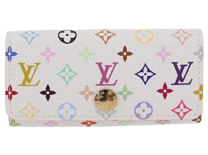 LOUIS VUITTON Monogram Multicolor Multicles 4 Key Case White M93731 - vista 2