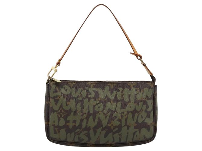 LOUIS VUITTON Monogram Graffiti Pochette Accessoires Khaki M92191 - vista 2