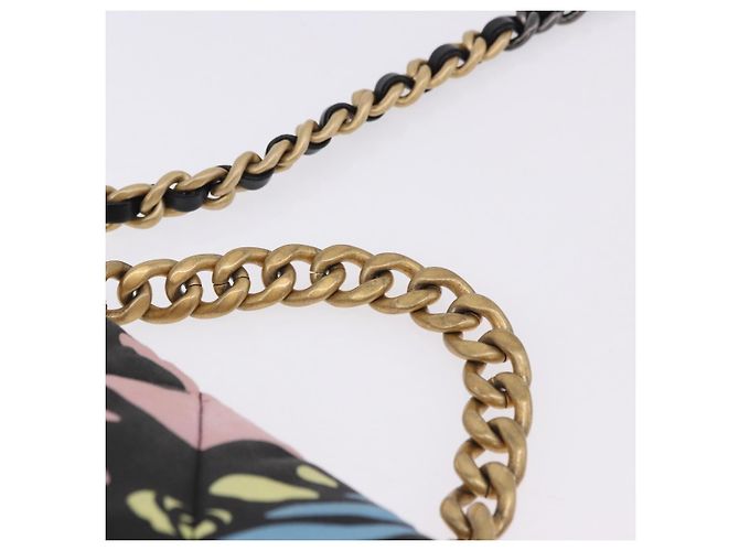 CHANEL Matelasse Chain Shoulder Bag Canvas 2way Multicolor Gold CC - vista 8