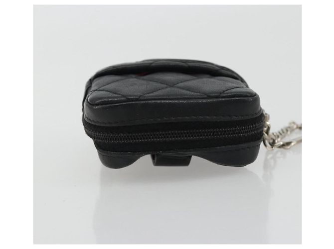 CHANEL Matelasse Cambon Line Pouch Lamb Skin Black CC - vista 6