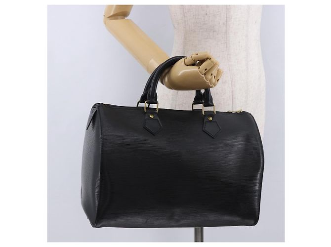 LOUIS VUITTON Epi Speedy 30 Hand Bag Noir Black M43002 LV - vista 22