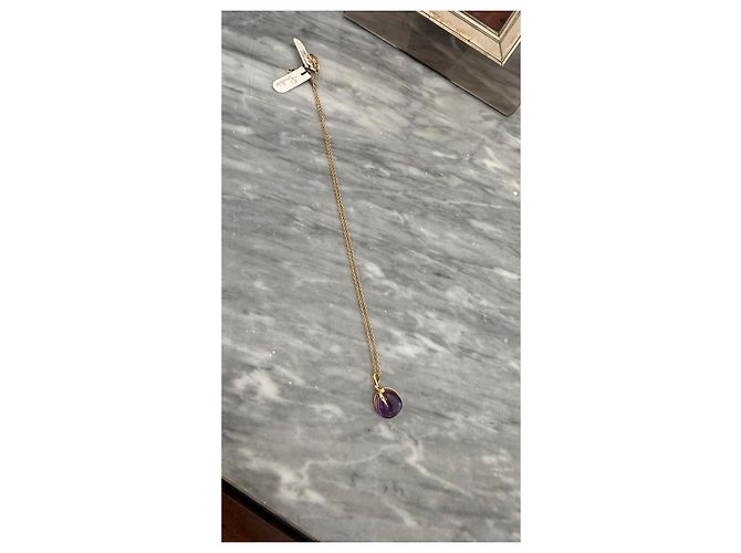Collana Pomellato in oro giallo 18kt con pendente ametista D'oro Porpora - vista 2