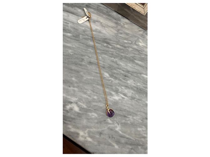 Collana Pomellato in oro giallo 18kt con pendente ametista D'oro Porpora - vista 3