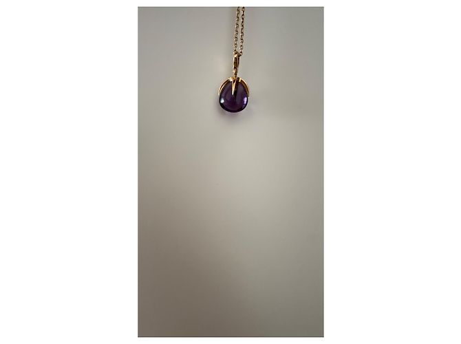 Collana Pomellato in oro giallo 18kt con pendente ametista D'oro Porpora - vista 5