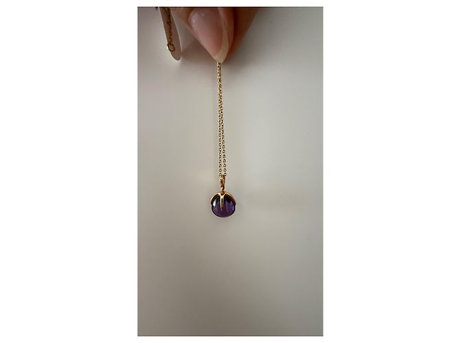 Collana Pomellato in oro giallo 18kt con pendente ametista D'oro Porpora - vista 6