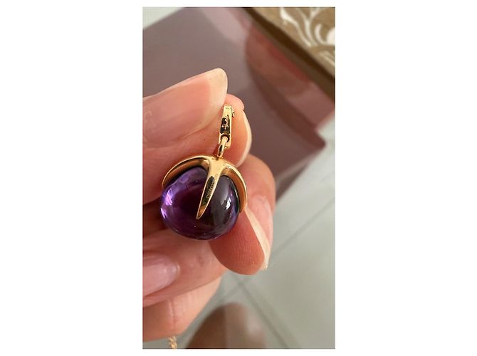Collana Pomellato in oro giallo 18kt con pendente ametista D'oro Porpora - vista 8