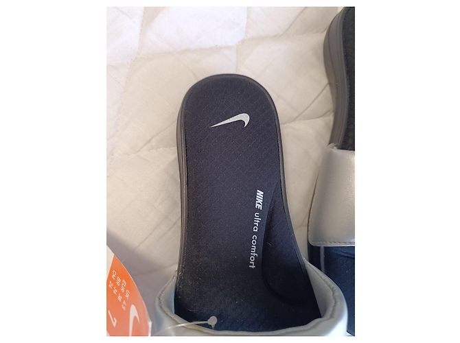 Nike Ultra Comfort 3 Ciabatte Argento Nero Silver hardware - vista 2